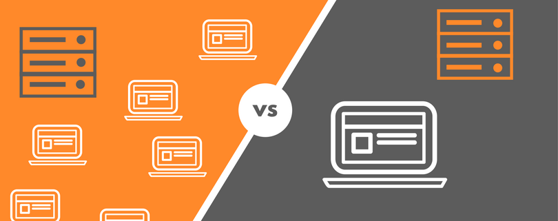 difference between shared and dedicated server