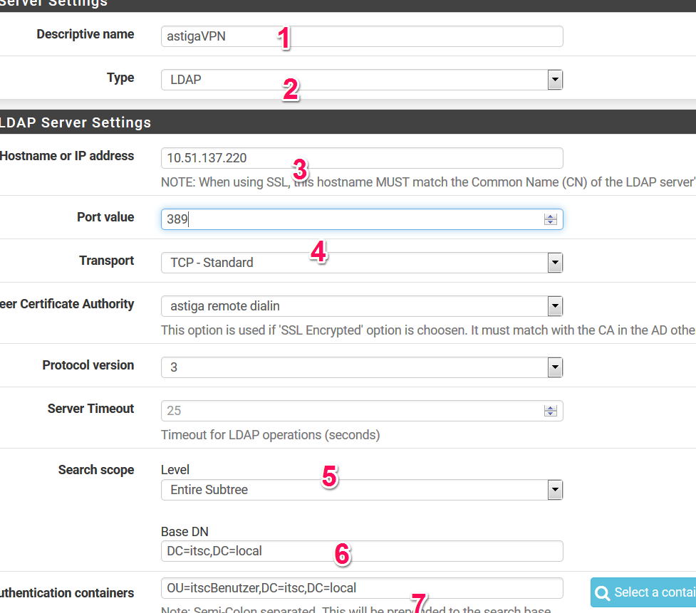 LDAP-Server zur Authentifizierung einrichten