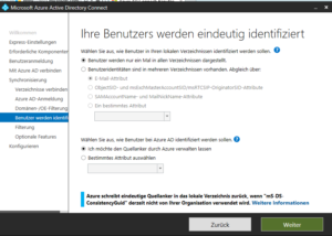 2018 azure ad benutzer eindeutig identifizieren