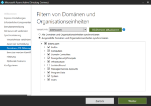 2018 azure ad connect filtern von domaenen und organisationseinheiten