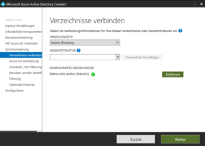 2018 azure ad connect verzeichnisse verbinden