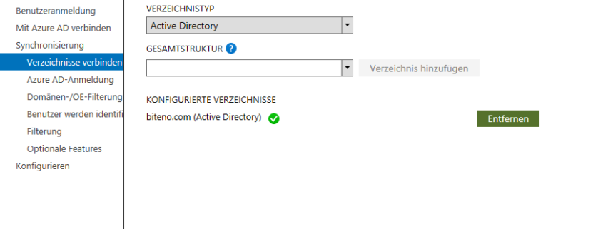 2018 azure ad connect verzeichnisse verbinden