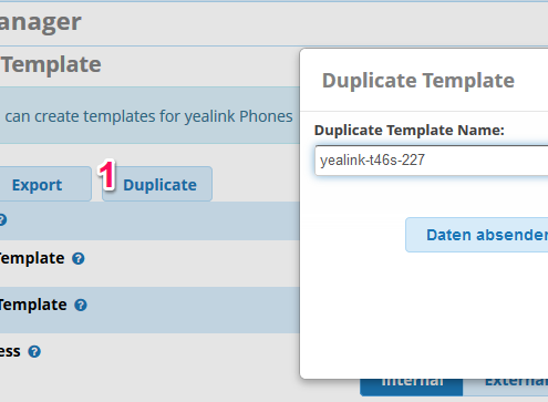 FreePBX: Template kopieren