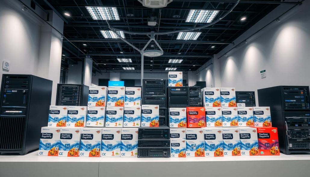Auswahl an Hardware und Software für Computer Service Kunden