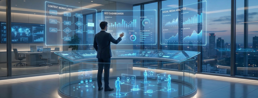 48 Stunden statt 3 Wochen: Wie wir bei docurex einen kompletten Marketing-Blitz mit KI-Agenten gemacht haben 1 marketing automation ki agenten dashboard visualisierung