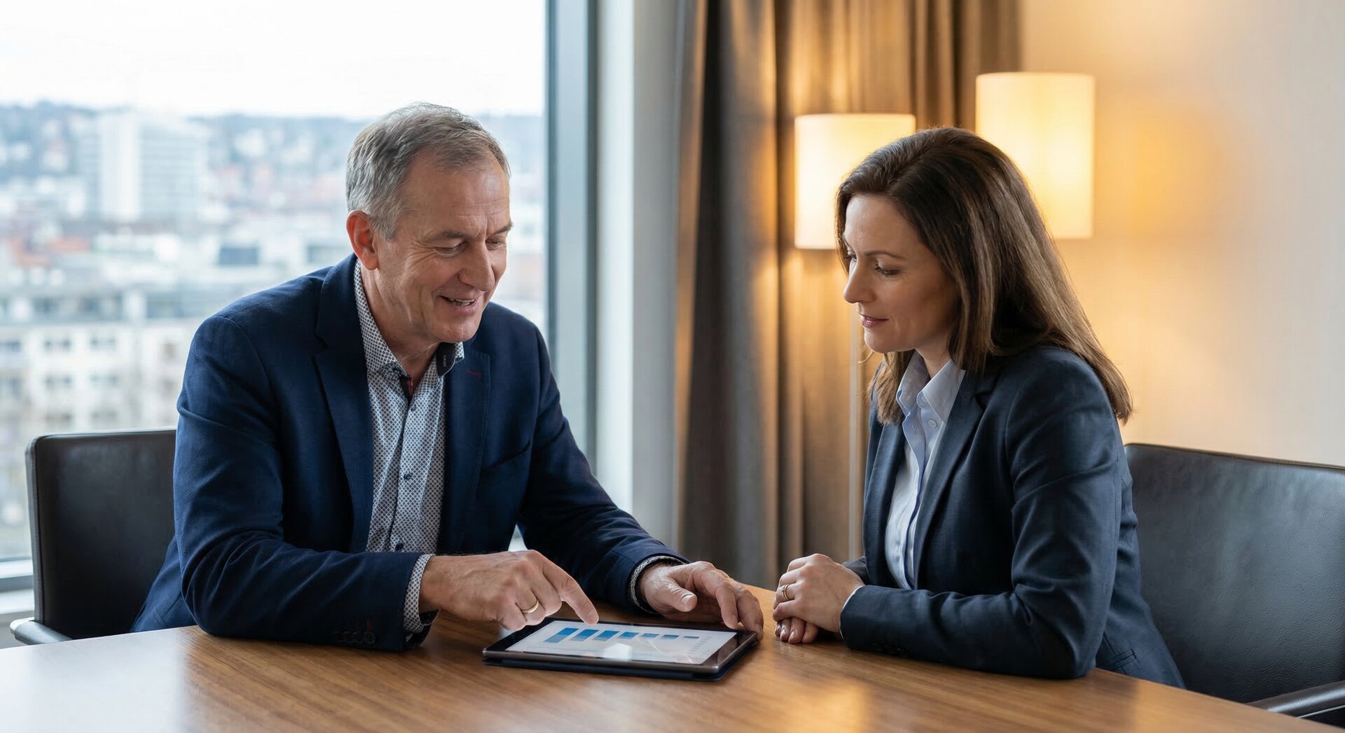 Erfahrener IT-Berater im Beratungsgespräch mit Kunden