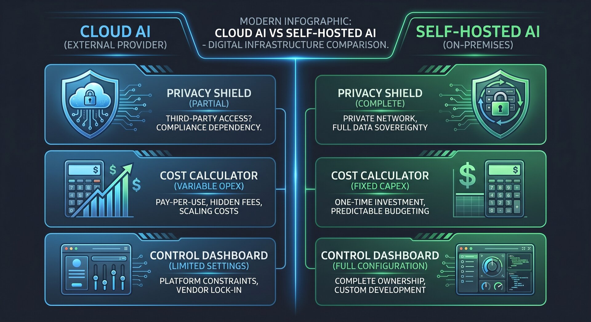 KI selbst hosten: On-Premise LLMs für Unternehmen (2026) 1 ki selbst hosten vs cloud vergleich datenschutz kosten