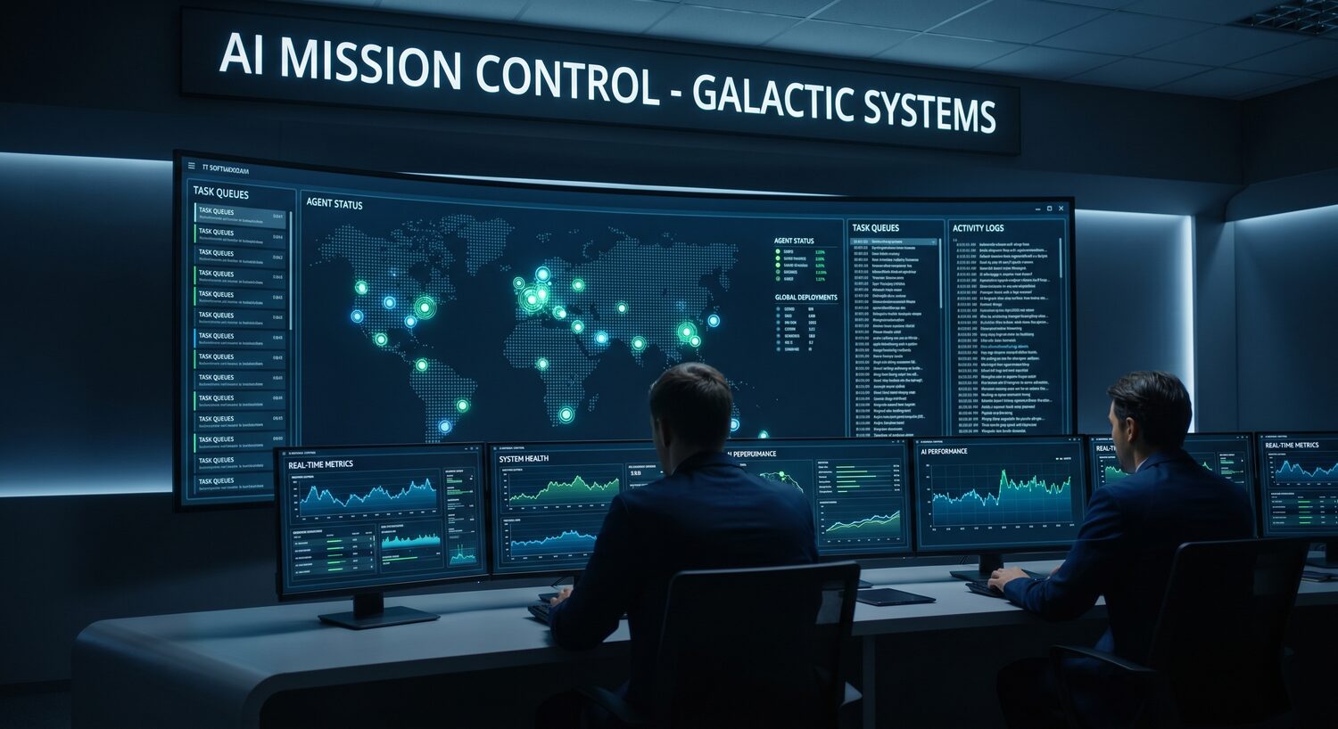 Paperclip vs. Multica: Unser Praxistest – Warum Biteno auf Multica AI setzt (2026) 1 Biteno Mission Control Dashboard KI-Agenten mit Multica AI
