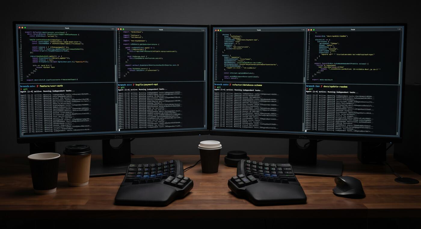 Codex CLI: OpenAIs Terminal-KI-Agent für Entwickler (2026) 1 Codex CLI Multi-Agent Workflow auf parallelen Git-Branches